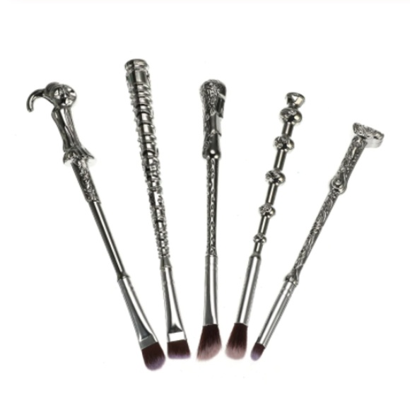 Makeup New 5pc Harry Potter Wand Makeup Brush Set Wpouch Poshmark